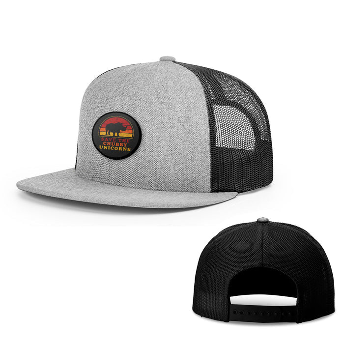 Snapback Flatbill / Heather and Black / One Size