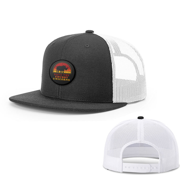 Snapback Flatbill / Black and White / One Size