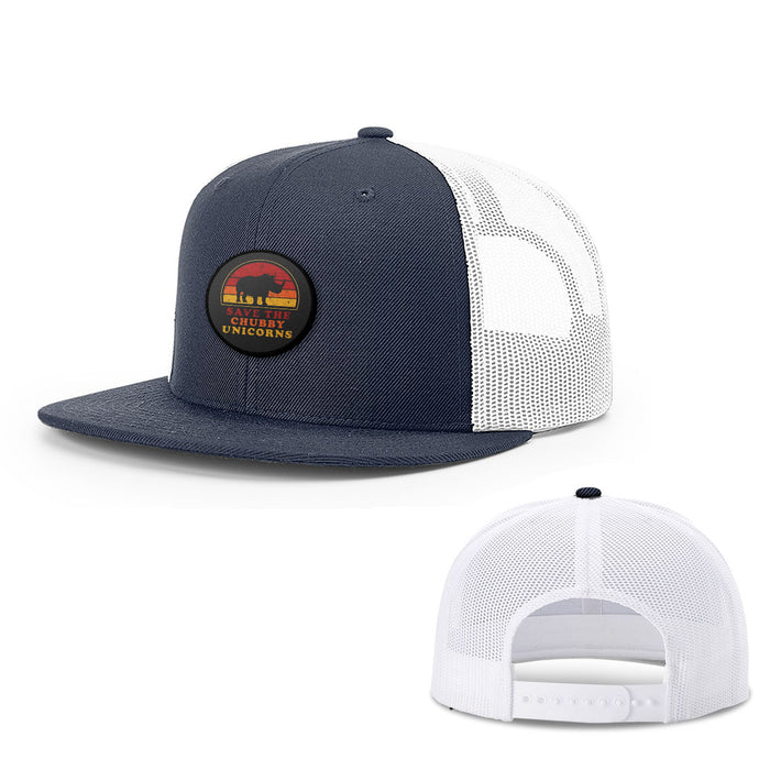 Snapback Flatbill / Navy and White / One Size