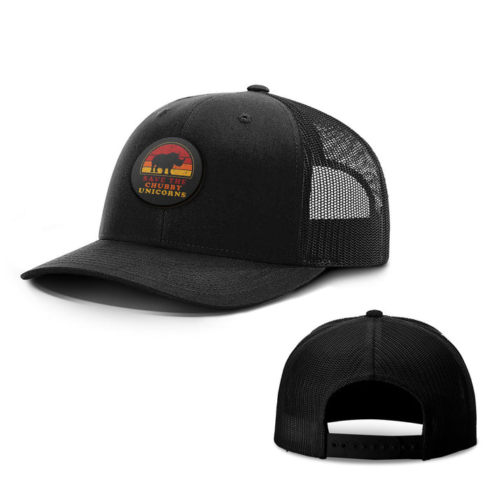 Save the Chubby Unicorns Patch Hats - BustedTees.com