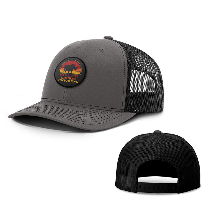 Save the Chubby Unicorns Patch Hats - BustedTees.com