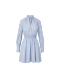 Veronica Beard Schor Mini Shirtdress - Ice Blue Multi