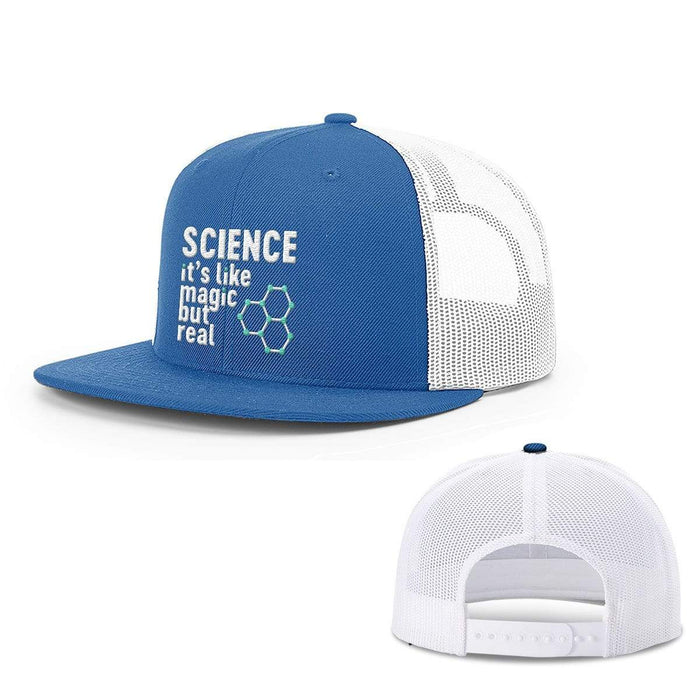 Snapback Flatbill / Royal Blue and White / One Size