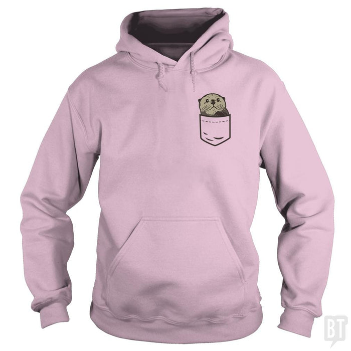 Sea Otter Pocket Animal Shirt Otter Lover Christma - BustedTees.com