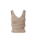 Veronica Beard Selwyn Knit Tank Top - Beige Multi