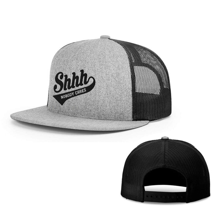 Snapback Flatbill / Heather and Black / One Size