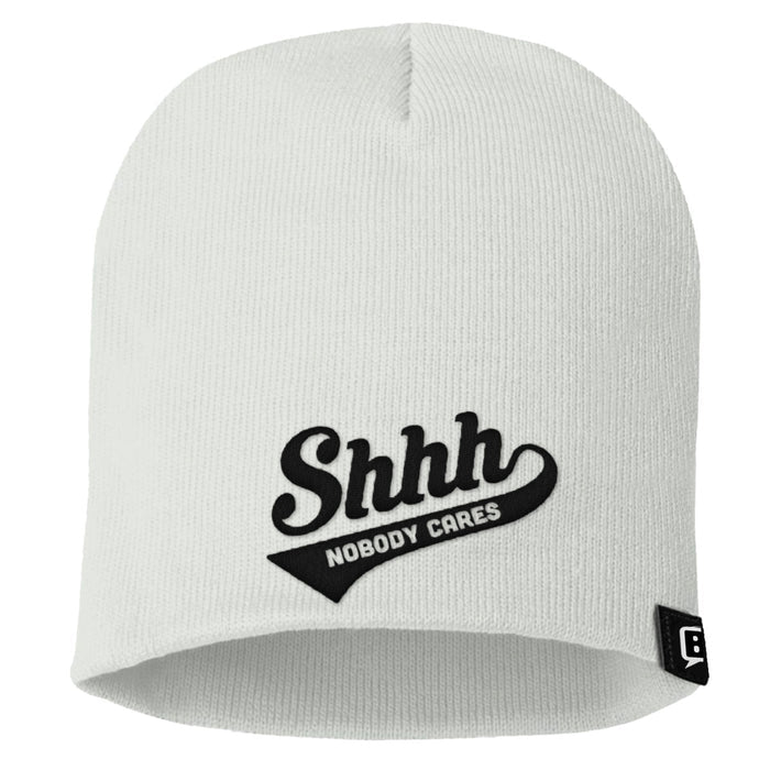 Uncuffed Beanies / White / One Size