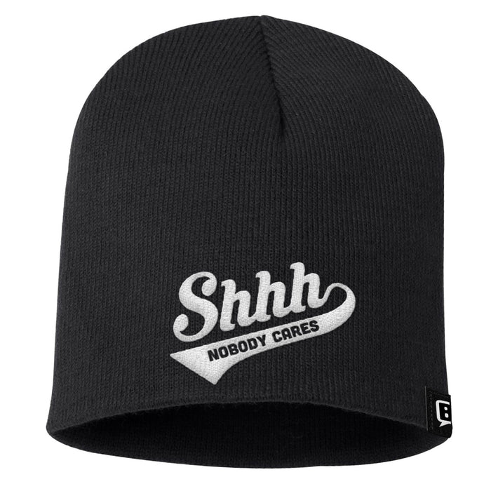 Shhh Nobody Cares Beanies - BustedTees.com