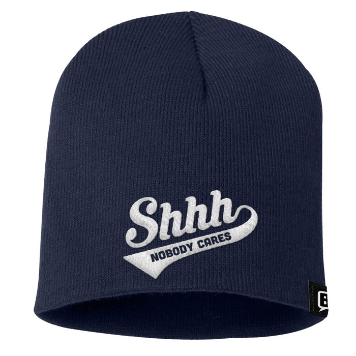Shhh Nobody Cares Beanies - BustedTees.com