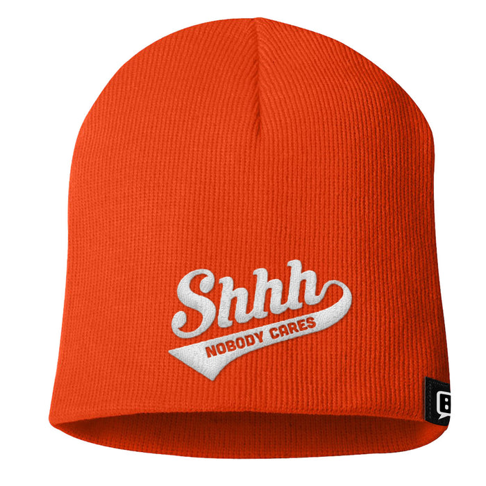 Shhh Nobody Cares Beanies - BustedTees.com