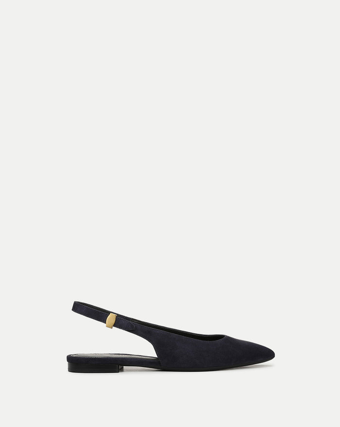 Veronica Beard Shina Slingback Flat - Navy