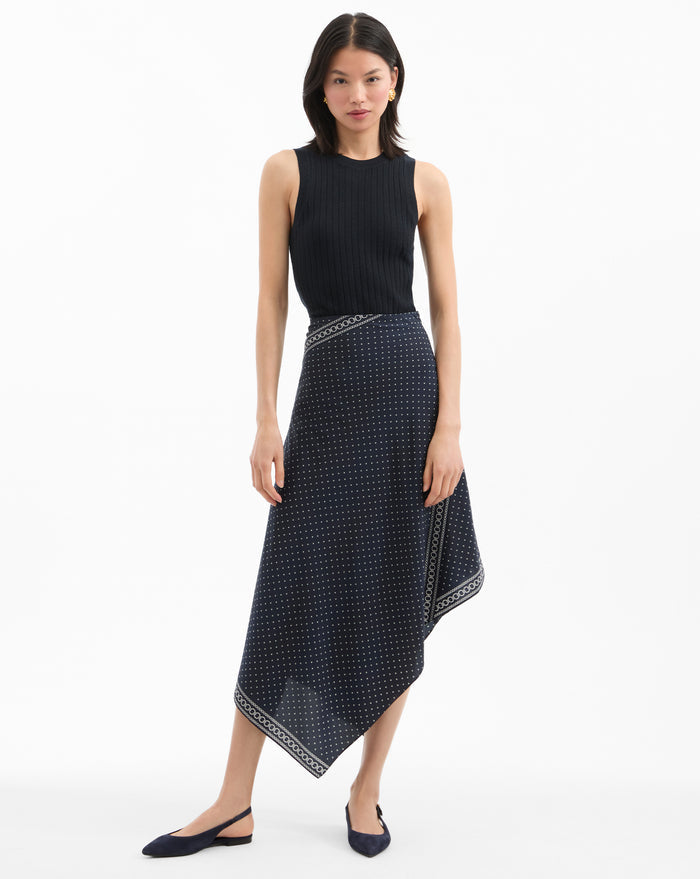 Veronica Beard Shina Slingback Flat - Navy