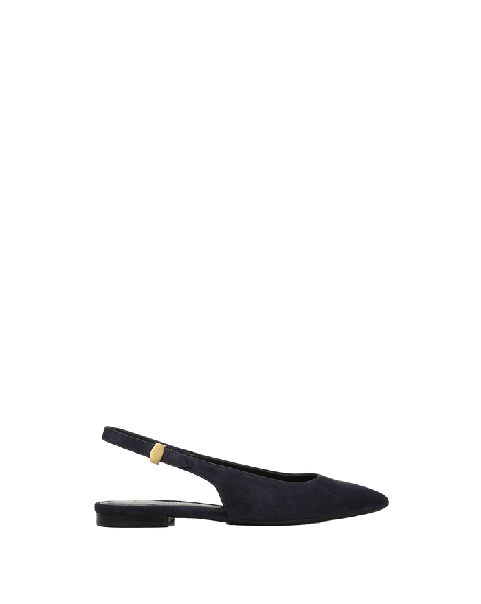 Veronica Beard Shina Slingback Flat - Navy
