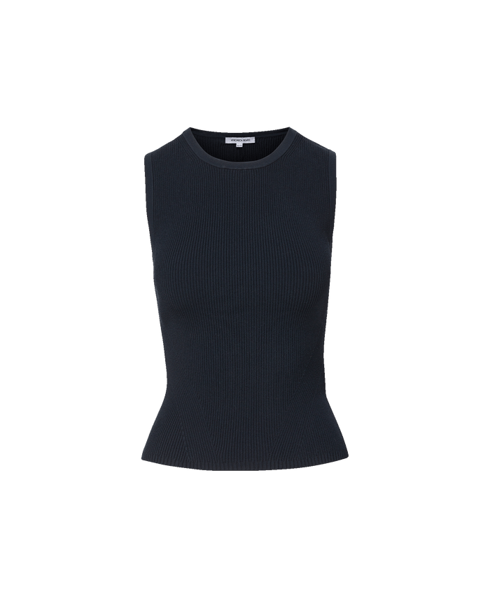 Veronica Beard Sid Crewneck Top - Navy