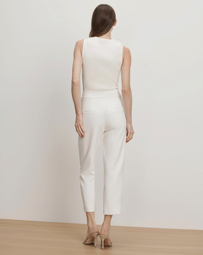 Veronica Beard Sid Knit Tank Top - Off-White
