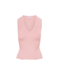 Veronica Beard Sid Knit Tank Top Pink Clay