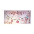 Silver Washington DC Cherry Blossom Bracelet