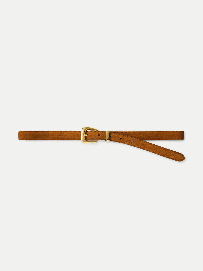 Slim Arch Suede Belt