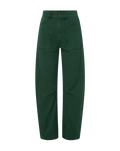 Veronica Beard Sloan Barrel Pant - Dark Hunter Green