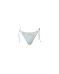 Veronica Beard White bikini with shell print triangle top and