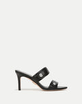 Veronica Beard Sona Leather Sandal - Black