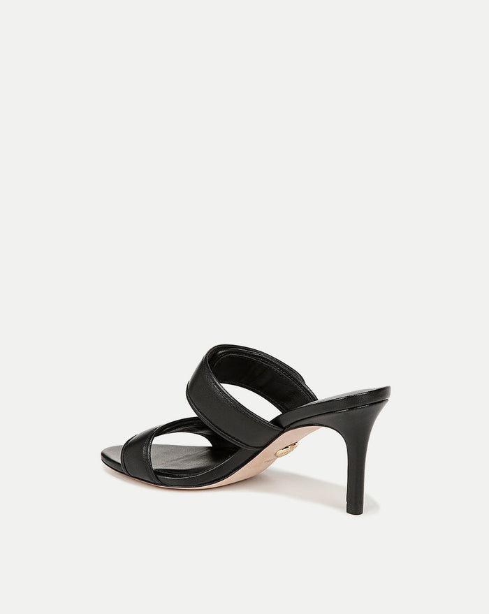 Veronica Beard Sona Leather Sandal - Black