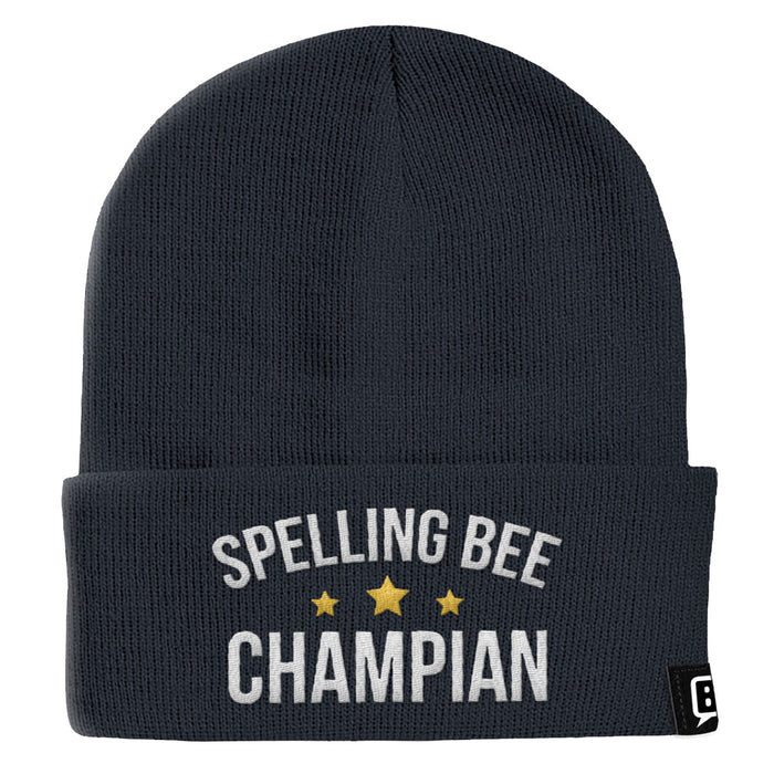 Spelling Bee Champion Beanies - BustedTees.com
