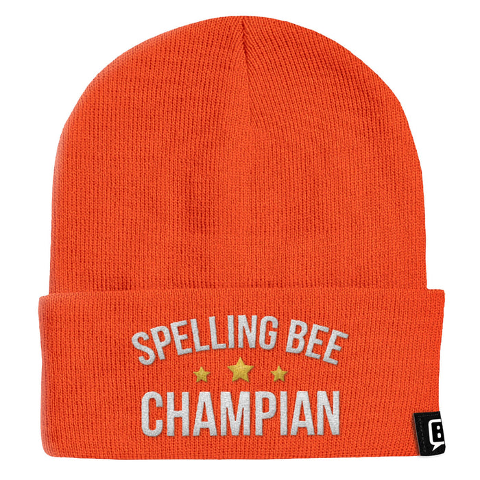 Spelling Bee Champion Beanies - BustedTees.com