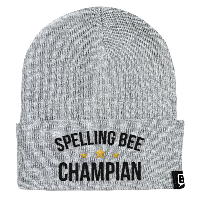 Spelling Bee Champion Beanies - BustedTees.com