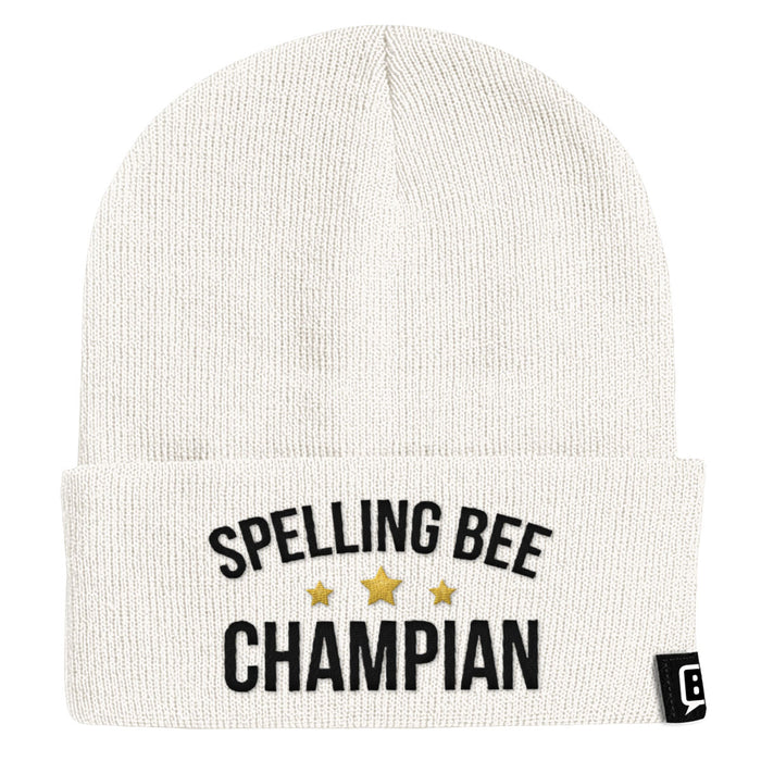 Spelling Bee Champion Beanies - BustedTees.com