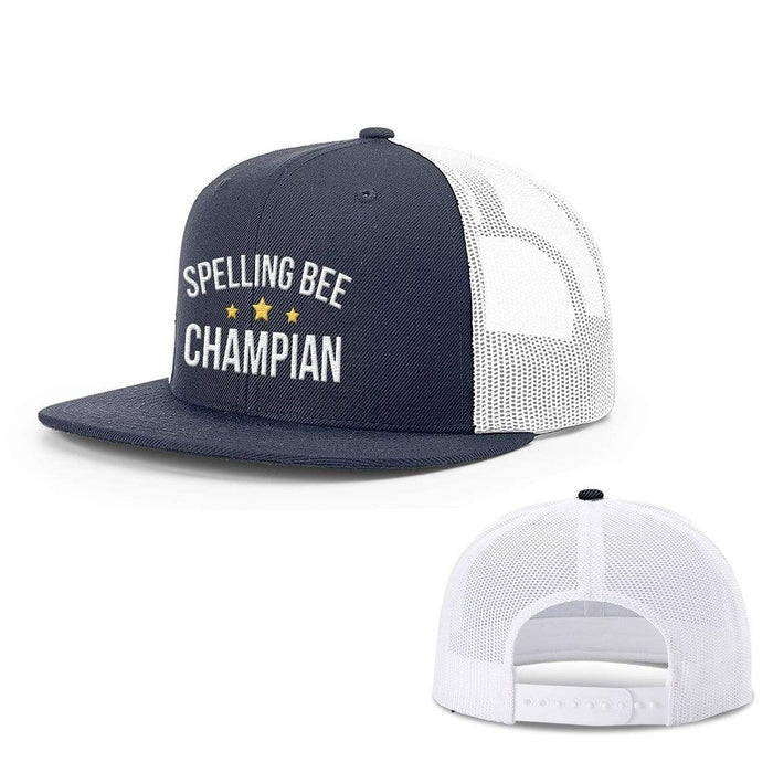 Snapback Flatbill / Navy and White / One Size