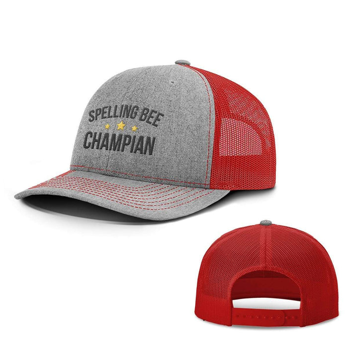 Snapback Trucker / Heather and Red / One Size