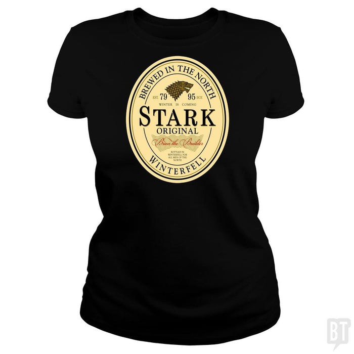SunFrog-Busted Artpunk101 Classic Ladies Tee / Black / S Stark Original Stout Beer