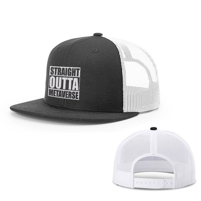 Snapback Flatbill / Black and White / One Size