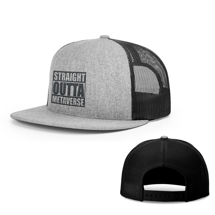 Snapback Flatbill / Heather and Black / One Size
