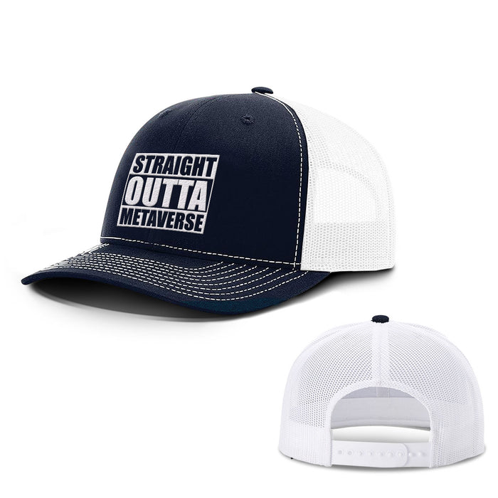 Snapback Trucker / Navy and White / One Size