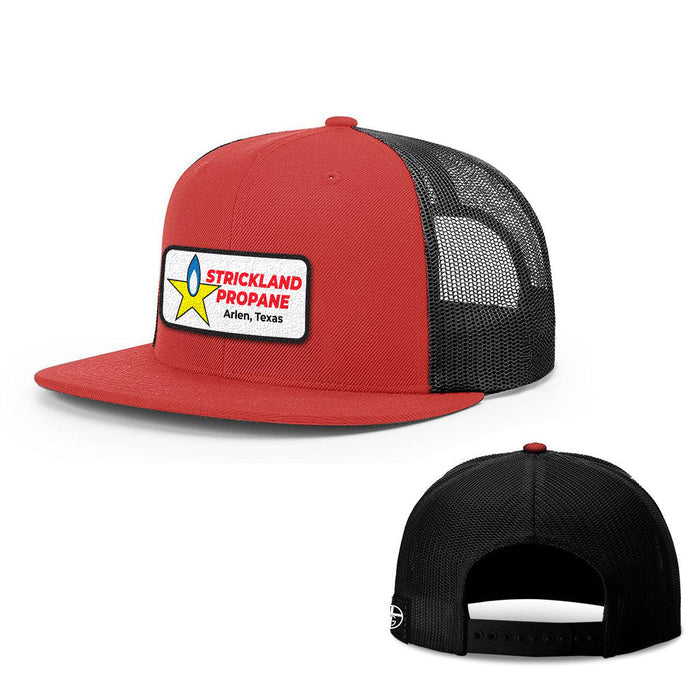 Snapback Flatbill / Red and Black / One Size