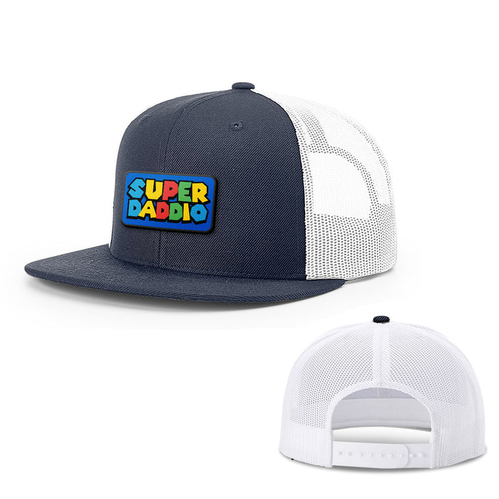 Snapback Flatbill / Navy and White / One Size