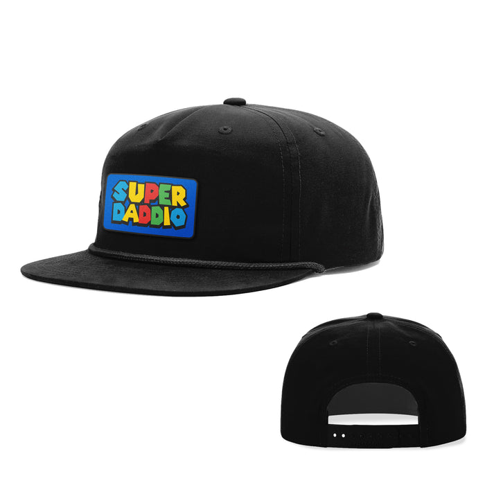 Snapback Rope Flatbill / Full Black / One Size