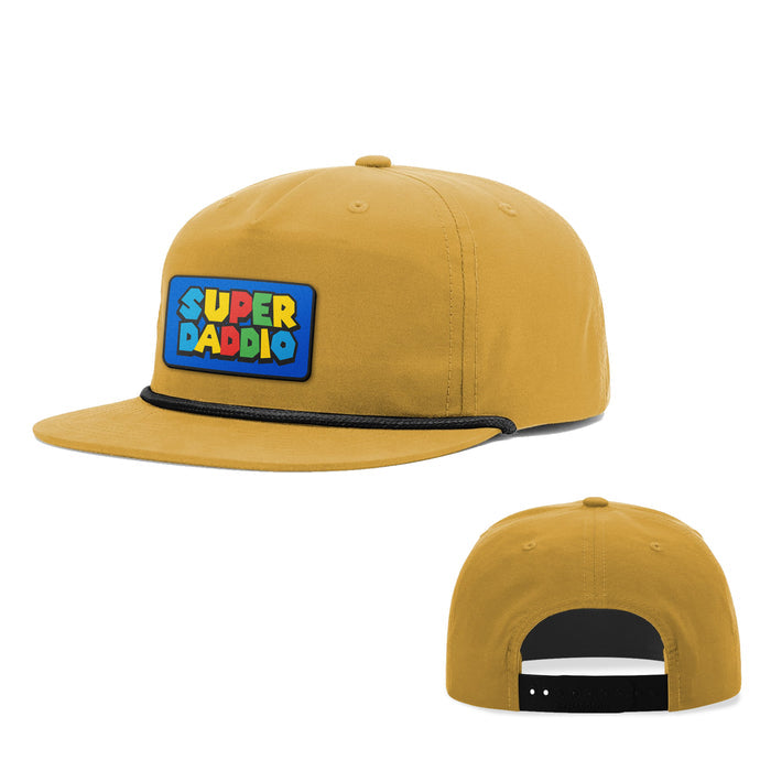 Snapback Rope Flatbill / Biscuit and Black / One Size