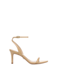 Veronica Beard Sylvie Leather Ankle-Strap Stiletto Sandal - Wheat