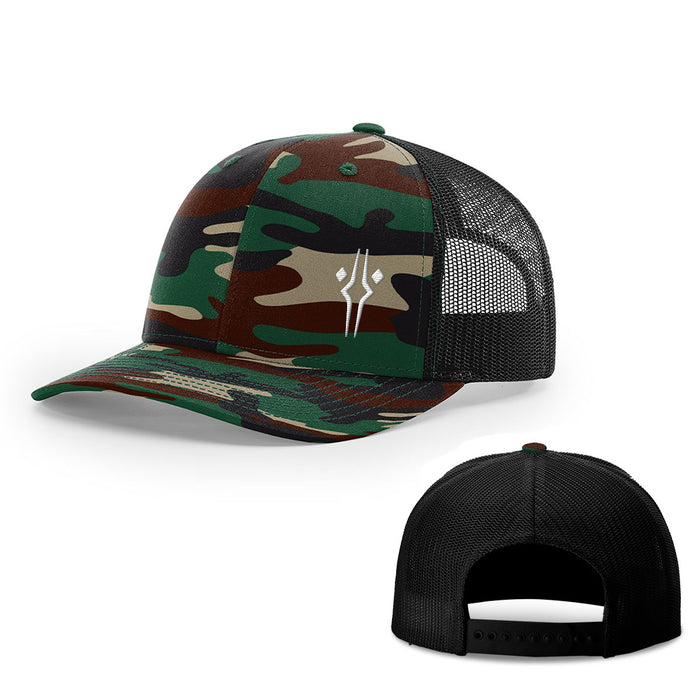 Snapback Trucker / Green Camo and Black / One Size