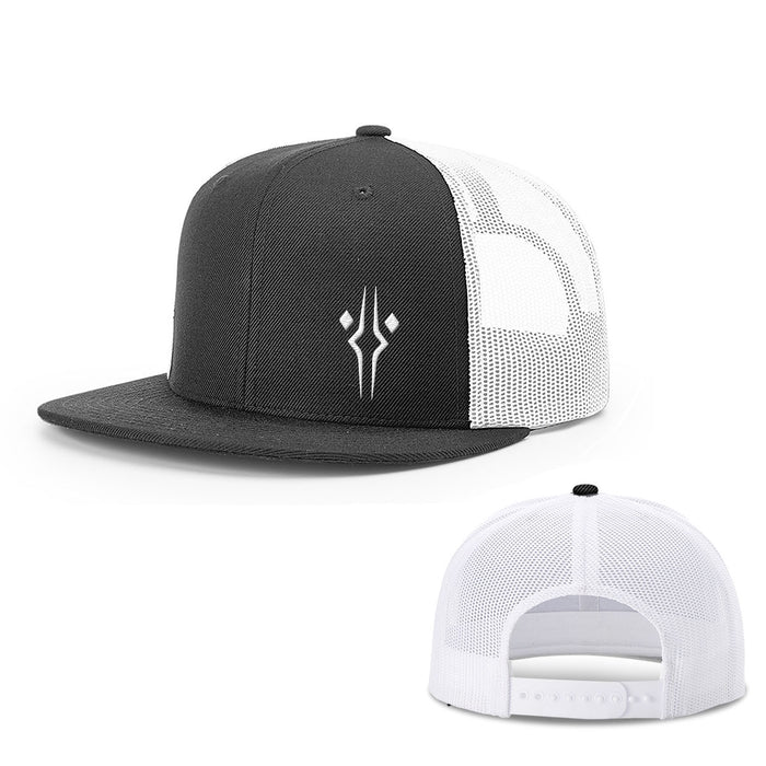Snapback Flatbill / Black and White / One Size