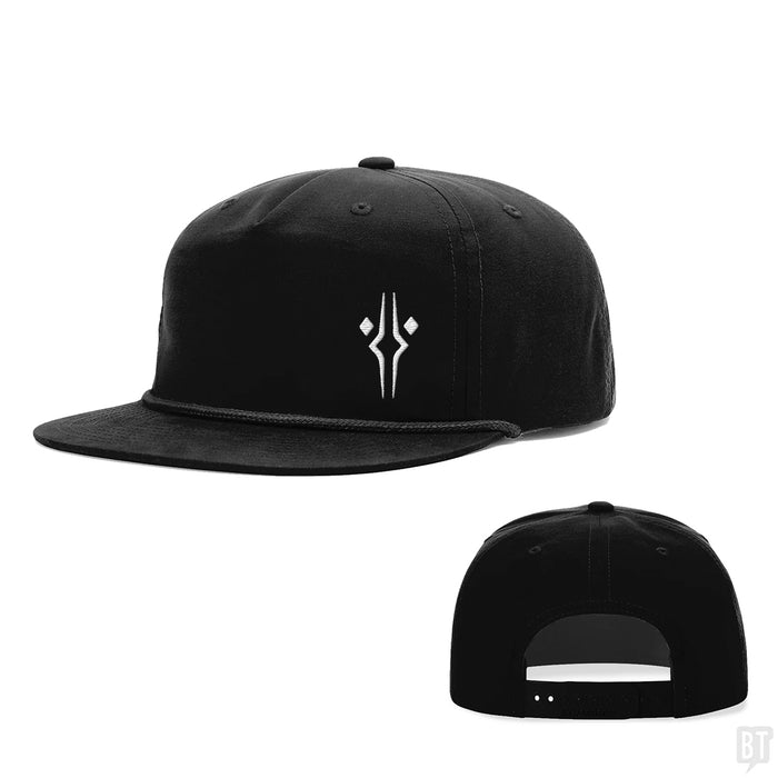Snapback Rope Flatbill / Full Black / One Size