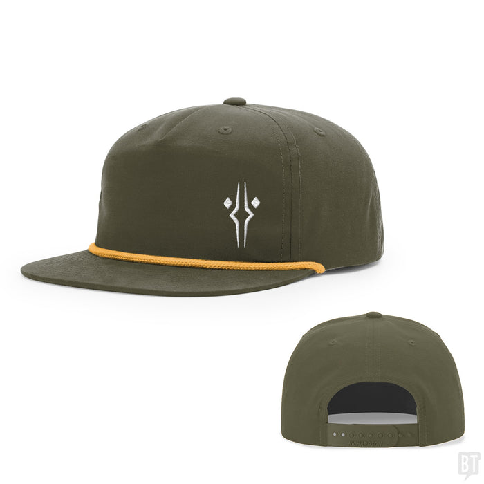 Snapback Rope Flatbill / Loden and Gold / One Size