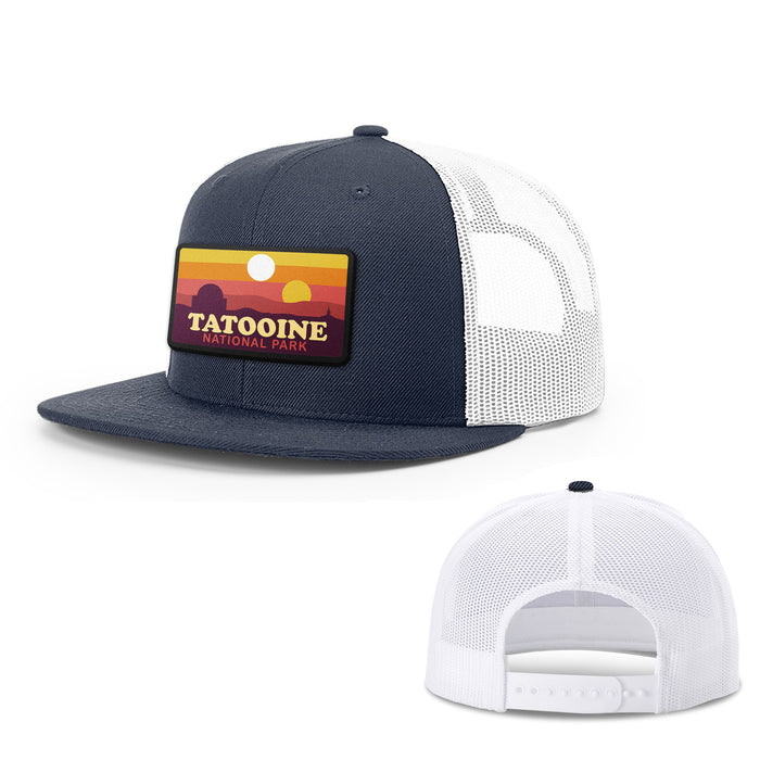 Snapback Flatbill / Navy and White / One Size