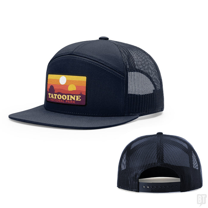 Seven-Panel Trucker Flatbill / Navy / One Size