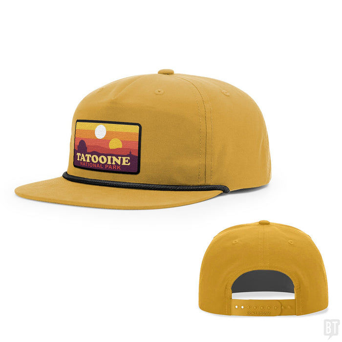 Snapback Rope Flatbill / Biscuit and Black / One Size