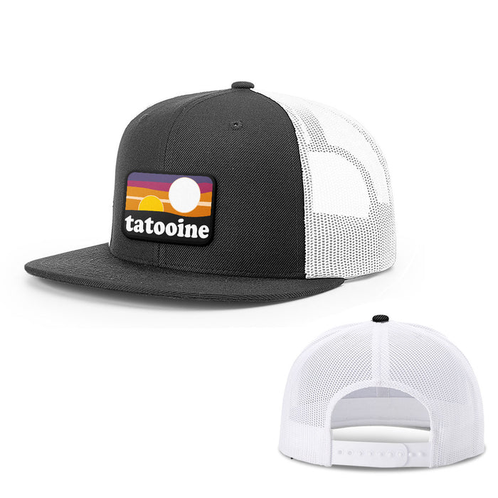 Snapback Flatbill / Black and White / One Size