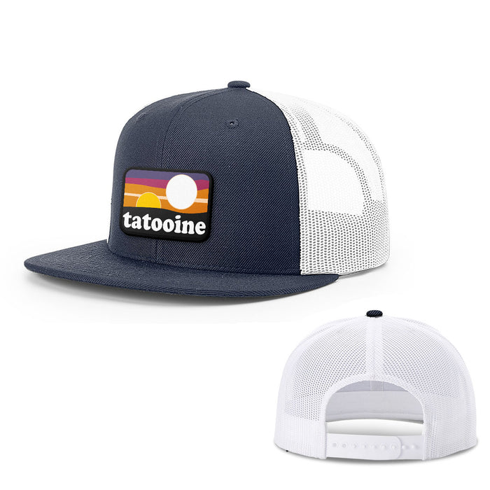 Snapback Flatbill / Navy and White / One Size